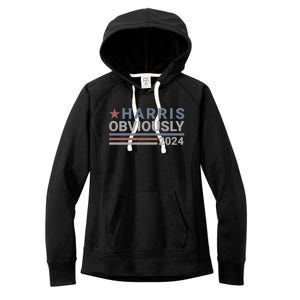 Harris Obviously Kamala 2024 Gift Women's Fleece Hoodie