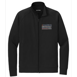 Harris Obviously Kamala 2024 Gift Stretch Full-Zip Cadet Jacket