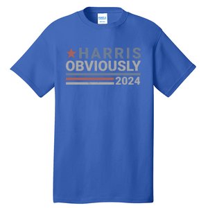 Harris Obviously Kamala 2024 Gift Tall T-Shirt