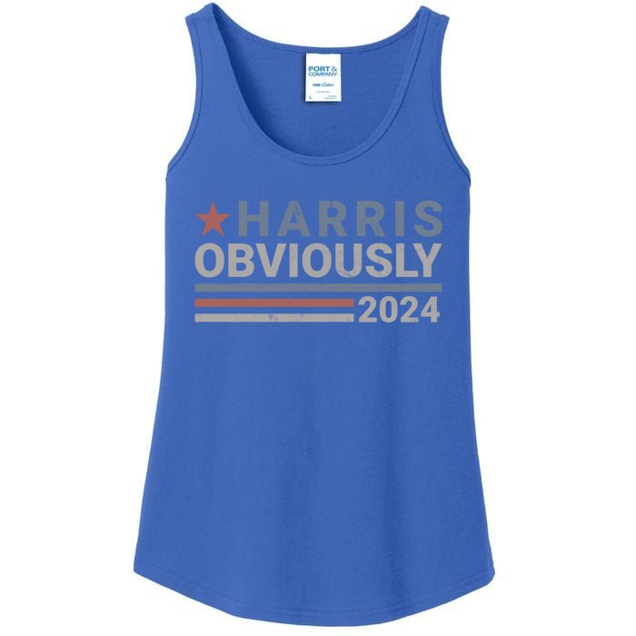 Harris Obviously Kamala 2024 Gift Ladies Essential Tank