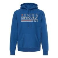 Harris Obviously Kamala 2024 Gift Premium Hoodie