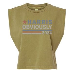 Harris Obviously Kamala 2024 Gift Garment-Dyed Women's Muscle Tee