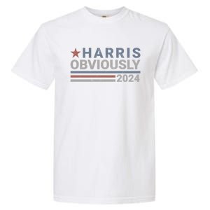 Harris Obviously Kamala 2024 Gift Garment-Dyed Heavyweight T-Shirt