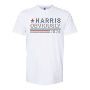 Harris Obviously Kamala 2024 Gift Softstyle CVC T-Shirt