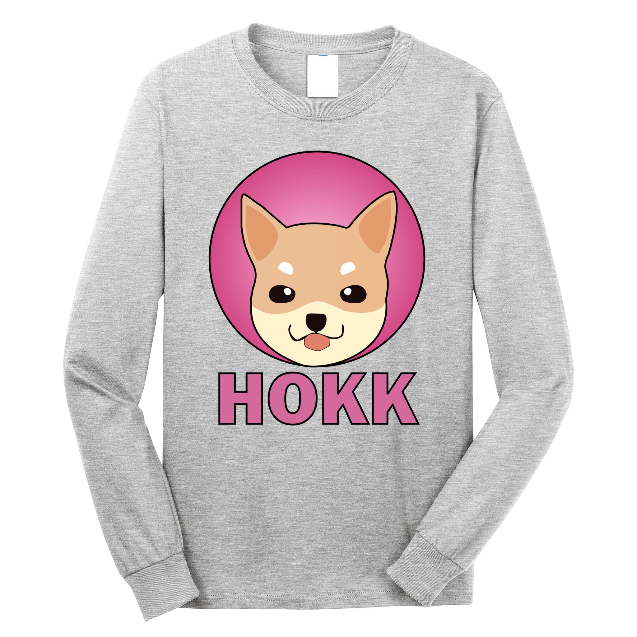 HOKK Hokkaidu Inu Crypto Currency Long Sleeve Shirt