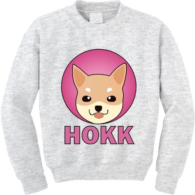 HOKK Hokkaidu Inu Crypto Currency Kids Sweatshirt