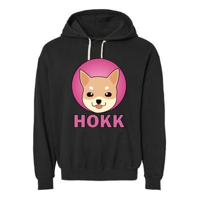 HOKK Hokkaidu Inu Crypto Currency Garment-Dyed Fleece Hoodie