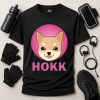 HOKK Hokkaidu Inu Crypto Currency Cooling Performance Crew T-Shirt