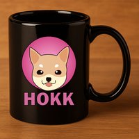 HOKK Hokkaidu Inu Crypto Currency 11oz C Handle Ceramic Mug