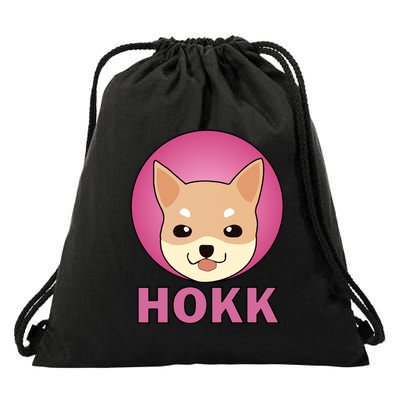 HOKK Hokkaidu Inu Crypto Currency Drawstring Bag