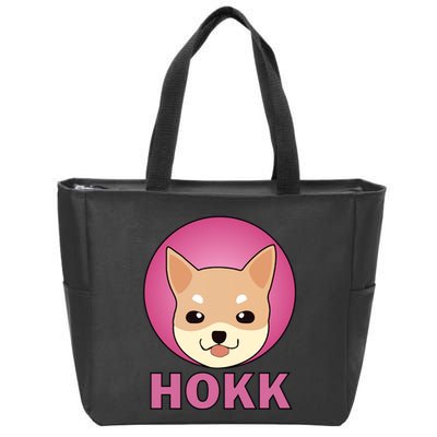 HOKK Hokkaidu Inu Crypto Currency Zip Tote Bag