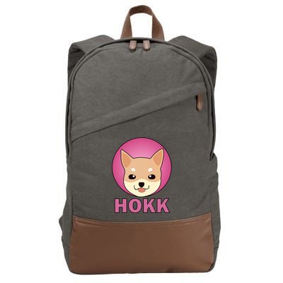 HOKK Hokkaidu Inu Crypto Currency Cotton Canvas Backpack