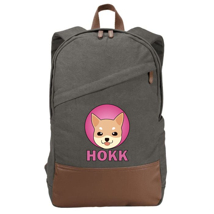 HOKK Hokkaidu Inu Crypto Currency Cotton Canvas Backpack