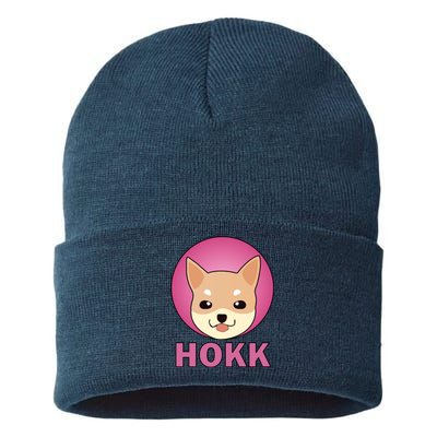 HOKK Hokkaidu Inu Crypto Currency Sustainable Knit Beanie