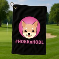 HokknHodl Hokk And Hold Crypto  Golf Towel