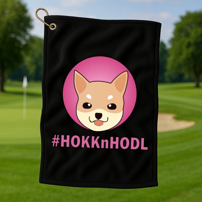 HokknHodl Hokk And Hold Crypto  Golf Towel