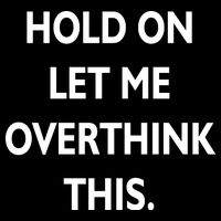 Hold On Let Me Overthink This Cropped Pullover Crew