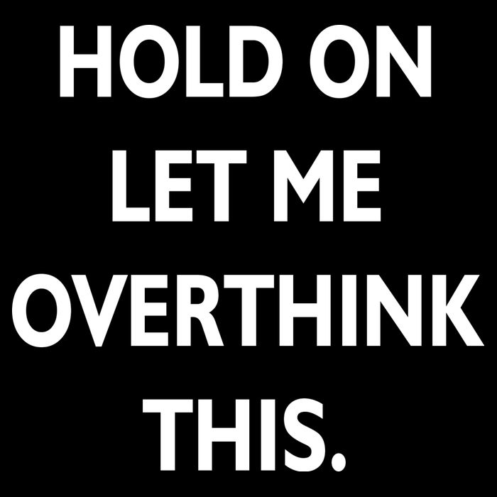 Hold On Let Me Overthink This Cropped Pullover Crew