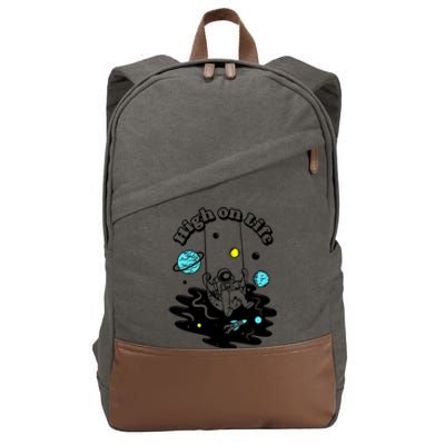 High On Life Cotton Canvas Backpack