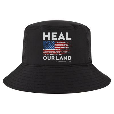 Heal Our Land Patriotic funny Christian faith Cool Comfort Performance Bucket Hat