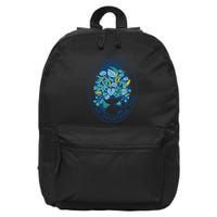Hold On Let Me Overthink This Floral 16 in Basic Backpack