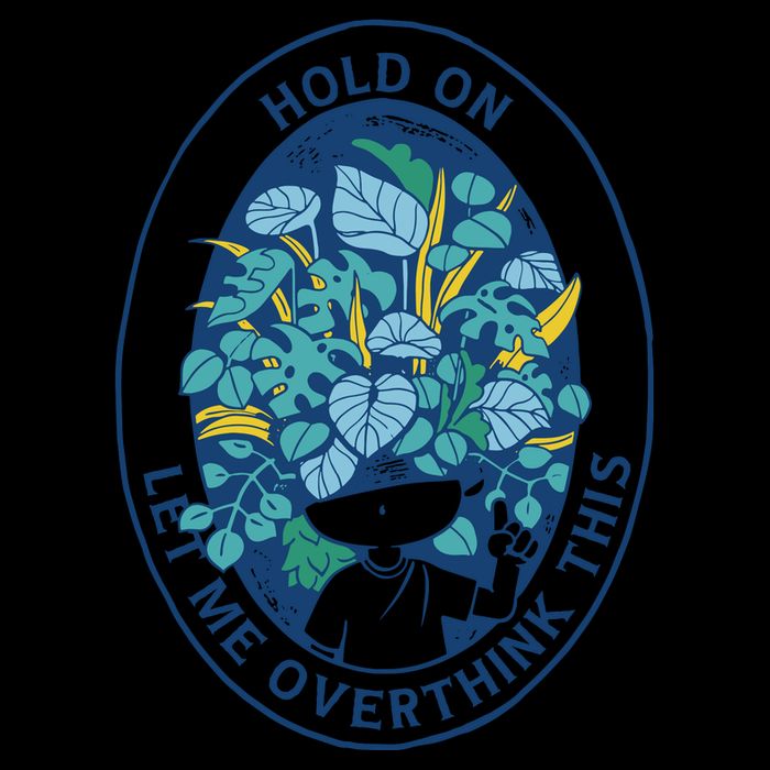 Hold On Let Me Overthink This Floral 16 in Basic Backpack