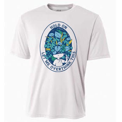 Hold On Let Me Overthink This Floral Cooling Performance Crew T-Shirt