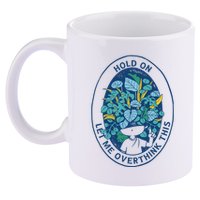 Hold On Let Me Overthink This Floral 11oz C Handle Ceramic Mug