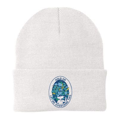 Hold On Let Me Overthink This Floral Beanie