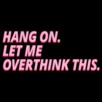 Hang On Let Me Overthink This Cropped Pullover Crew