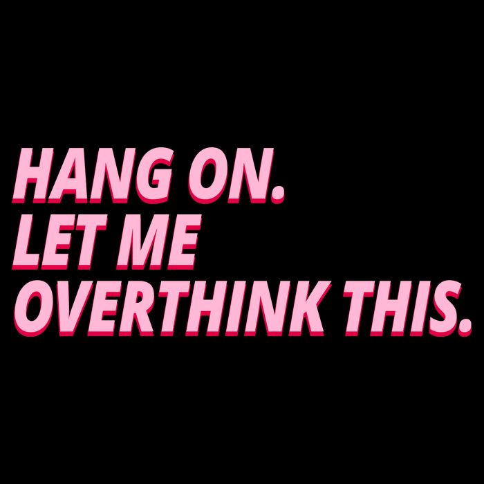 Hang On Let Me Overthink This Cropped Pullover Crew
