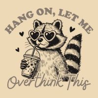 Hang On Let Me Overthink This Humor And Playful Design Drawstring Bag