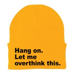 Hang On Let Me Overthink This Funny Knit Cap Winter Beanie