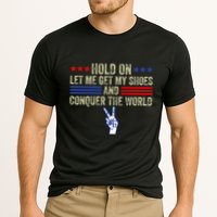 Hold On Let Me Get My Shoes And Conquer The World Running Cooling Performance Crew T-Shirt