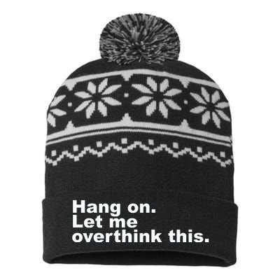 Hang On. Let Me Overthink This USA-Made Snowflake Beanie