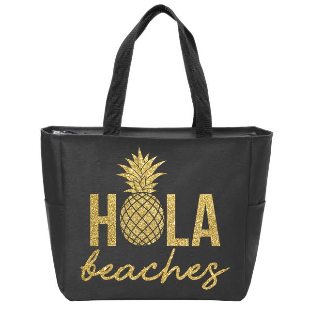 Hola Beaches Limited Edition Zip Tote Bag