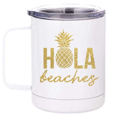 Hola Beaches Limited Edition 12 oz Stainless Steel Tumbler Cup