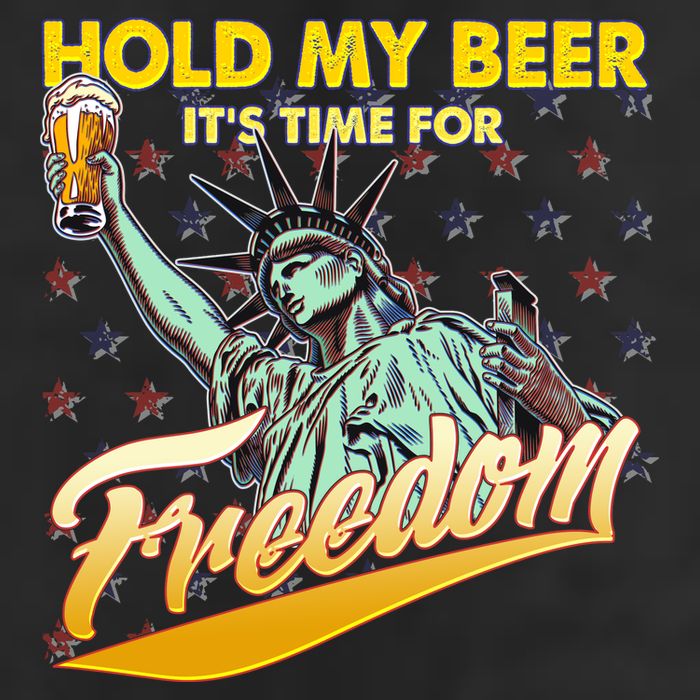 Hold My Beer It's Time For Freedom Statue Of Liberty Adult Drive Performance Visor