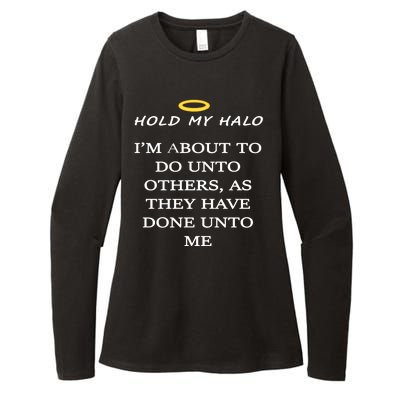 Hold My Halo Womens CVC Long Sleeve Shirt