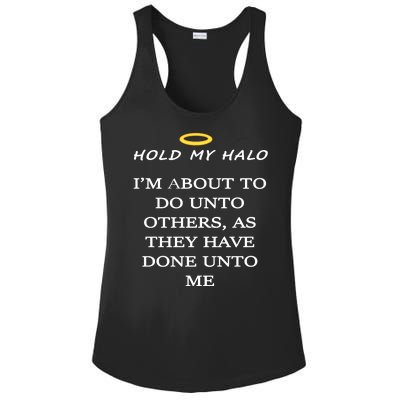 Hold My Halo Ladies PosiCharge Competitor Racerback Tank