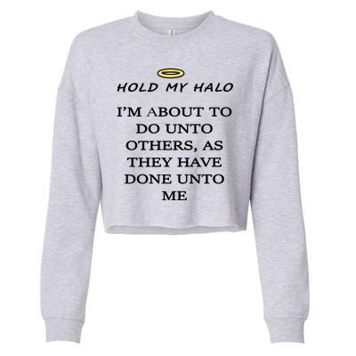 Hold My Halo Cropped Pullover Crew