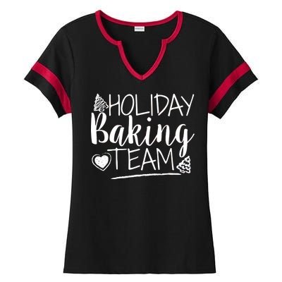 Holiday Baking Team Ladies Halftime Notch Neck Tee