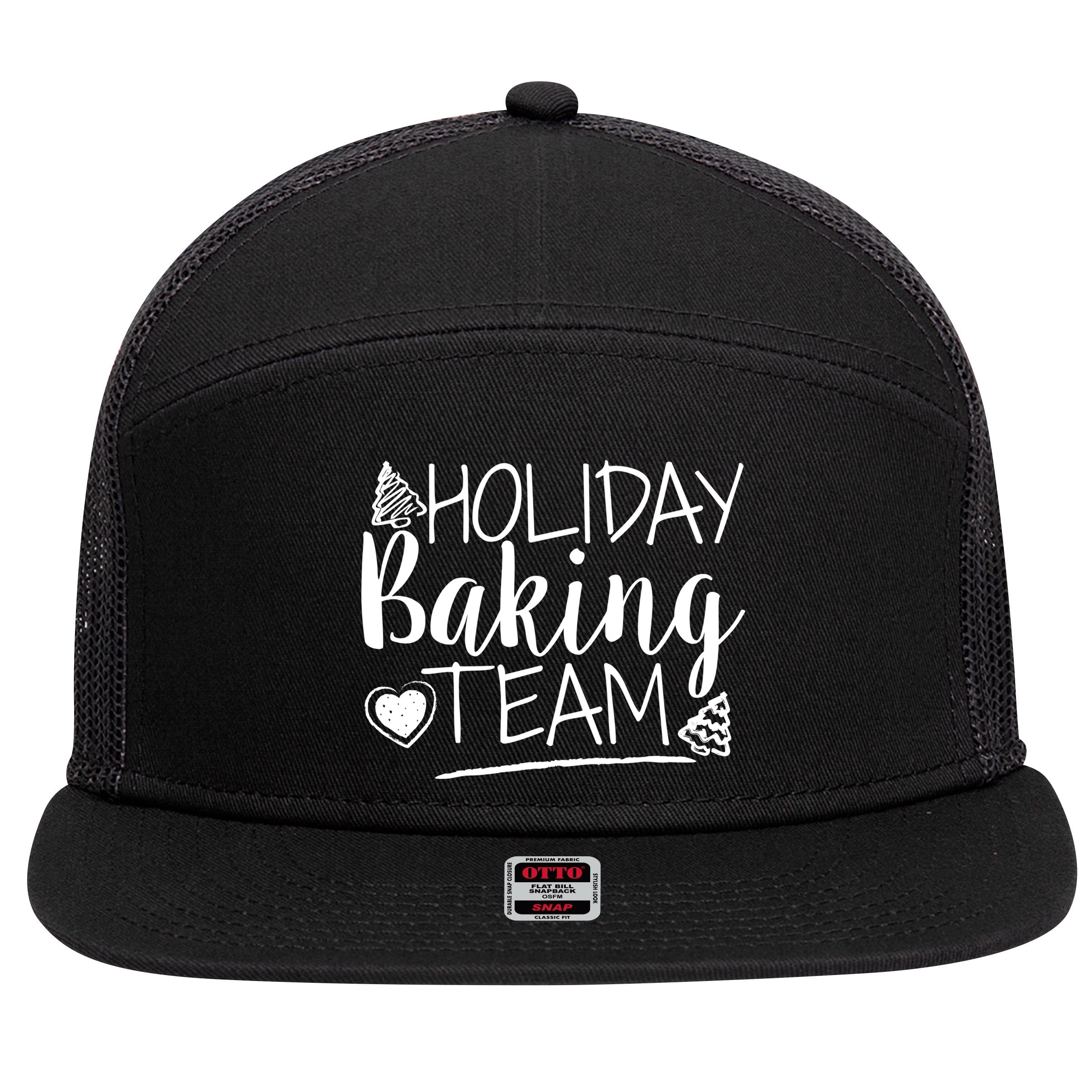 Holiday Baking Team 7 Panel Mesh Trucker Snapback Hat