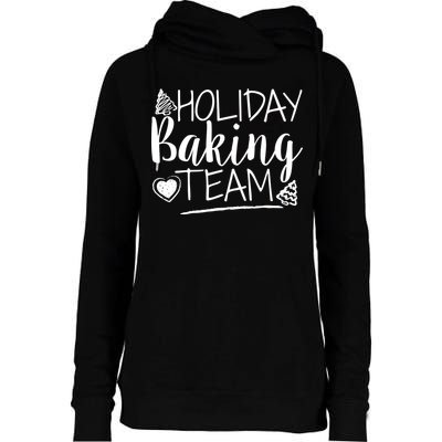 Holiday Baking Team Womens Funnel Neck Pullover Hood