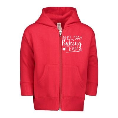 Holiday Baking Team Toddler Zip Fleece Hoodie