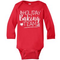 Holiday Baking Team Baby Long Sleeve Bodysuit