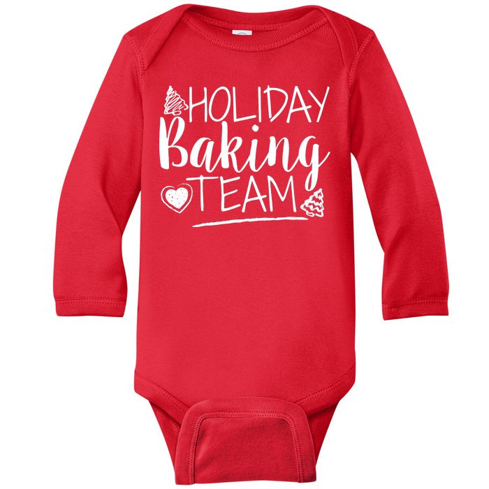 Holiday Baking Team Baby Long Sleeve Bodysuit