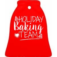 Holiday Baking Team Ceramic Bell Ornament