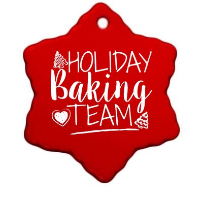 Holiday Baking Team Ceramic Star Ornament