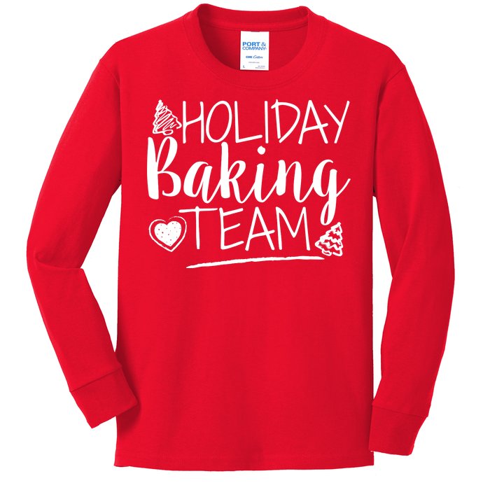 Holiday Baking Team Kids Long Sleeve Shirt